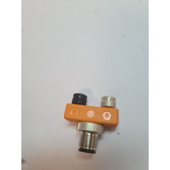 T-CONNECTEUR M12 MALE + 2xM8 FEMELLE CONNECTEURS SPL003 OR032