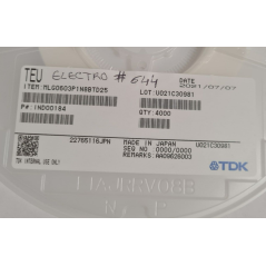 MLG0603P1N8BTD25 FIXED IND 1.8NH 700MA 100MOHM SM TDK 4000 unités