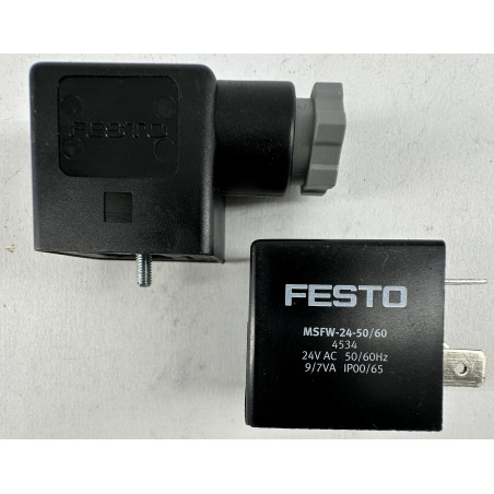 Festo Msfw-24-50/60 Solenoid Coil 24vac