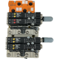 REXROTH x2 R480034017 DISTRIBUTEUR PNEUMATIQUE  +3x VALVE REXROTH 0 820 057 101+R412 003 517 + 1x AC 2505