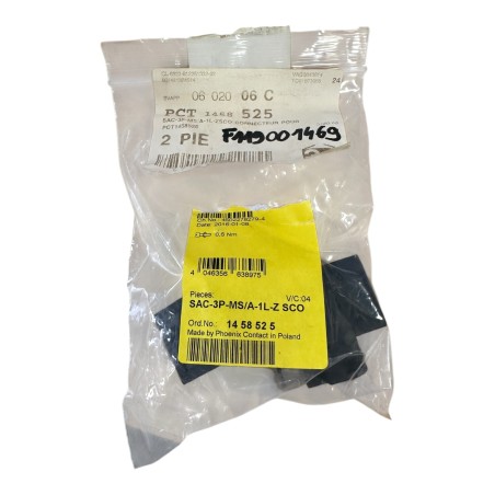 LOT DE 2 PHOENIX CONTACT 1458525 SAC-3P-MS/A-1L-Z SCO VALVE MALE