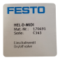 FESTO HEL-D-MIDI Vanne d'arrêt 170691 FESTO HEL-D-MIDI Vanne d'arrêt 170691