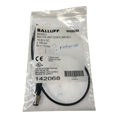 BALLUFF BES00JJ BES 516-3007-G-E4-C-S49-00,3 CAPTEUR INDUCTIF