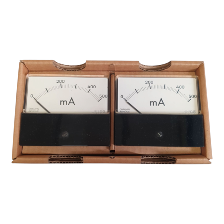CHAUVIN ARNOUX Ampèremètre 0-500mA x2