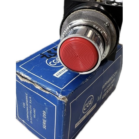 GENERAL ELECTRIC  CEMA SERIE 099 TYP PR 1/G bouton poussoir ROUGE
