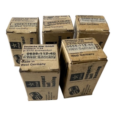 LOT DE 5 x STAR DOUILLE A BILLES COMPACT 0658-112-40