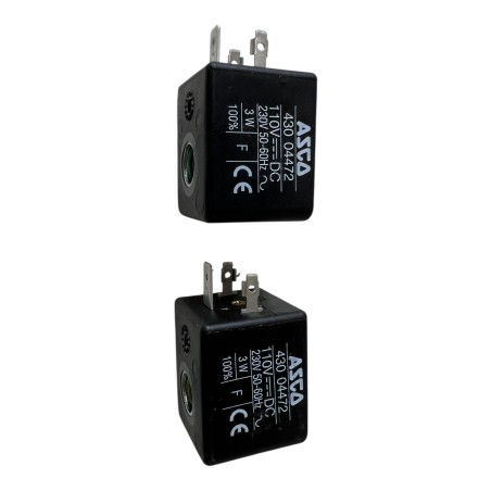 LOT DE 2 x ASCO 430 04472 BOBINE POUR ÉLECTROVANNE