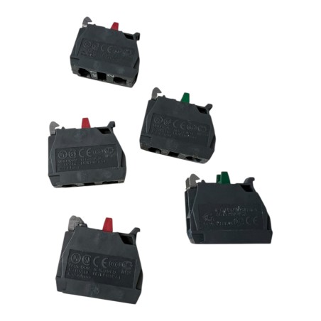 SCHNEIDER LOT DE 2 X ZBE-101+3 X ZBE-102 BLOC CONTACT