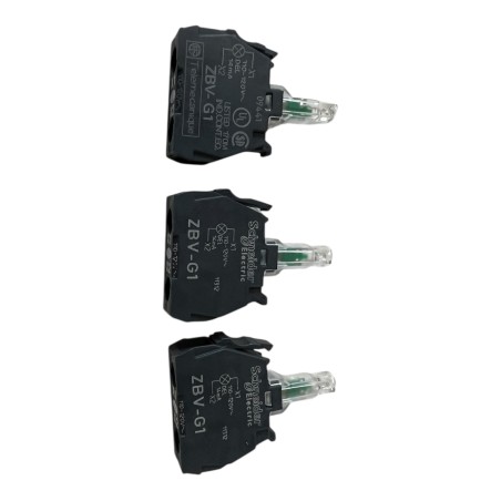 SCHNEIDER LOT DE 3 X ZBV-G1 MODULE D'ECLAIRAGE