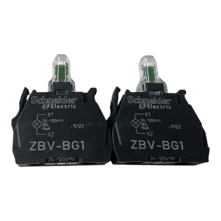 SCHNEIDER LOT DE 2 X ZBV-BG1 MODULE D'ECLAIRAGE
