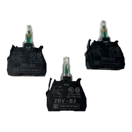 SCHNEIDER LOT DE 3 X ZBV-B3 MODULE D'ECLAIRAGE