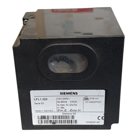 SIEMENS LFL1.322 Boîte de contrôle pour brûleur de gaz