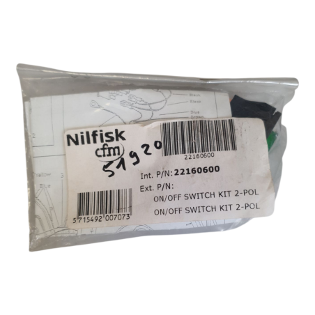 NILFISK 22160600 Interrupteur/ ON/OFF Switch