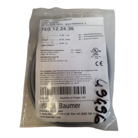 BAUMER FEG 12.24.35 Capteur opto-électronique