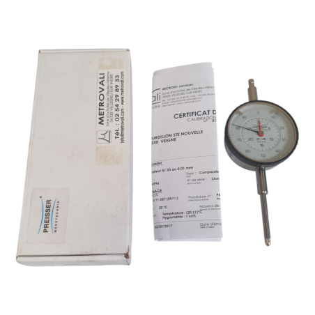 METROVALI PREISSER Comparateur 0/30 au 0,01mm