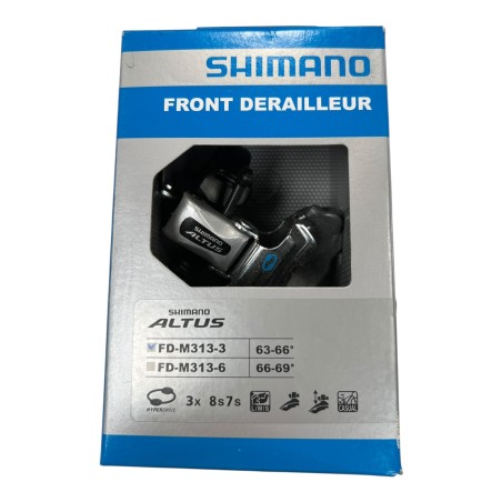 SHIMANO FD-M313-3 63-66° DERRAILLEUR AVANT TRIPLE ARGENT ALTU