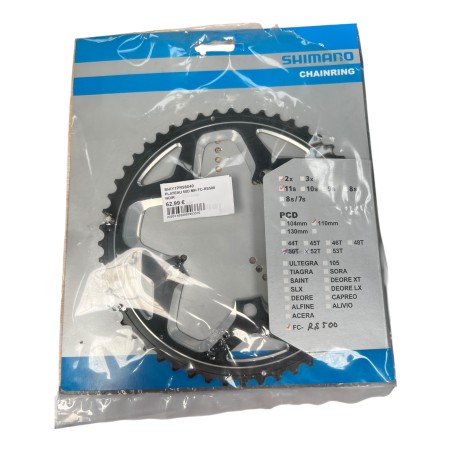 SHIMANO 50D MH FC-RS500 NOIR 2x 11S 110mm 52T PLATEAU