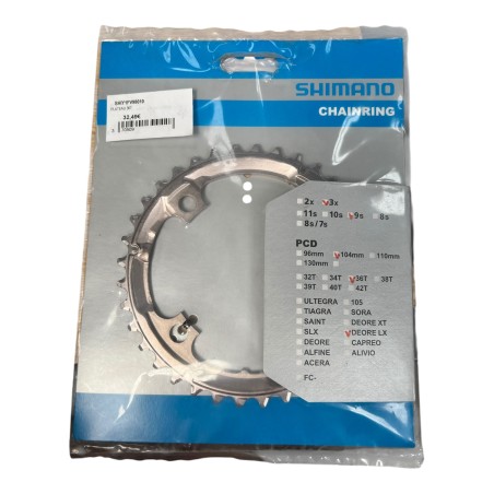 SHIMANO 36T 3x 104mm DEORE LX PLATEAU