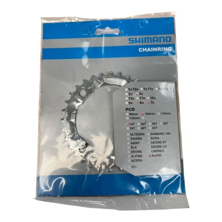 SHIMANO 32D FC-M415 ALIVIO ARGT 3X 8S 104mm PLATEAU