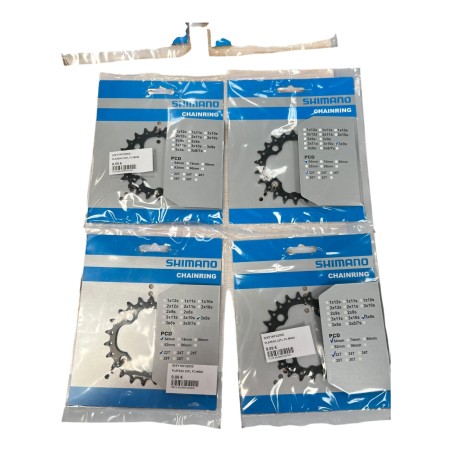 LOT DE 4 X SHIMANO 22TL FC-M660 3X9S 64mm PLATEAU