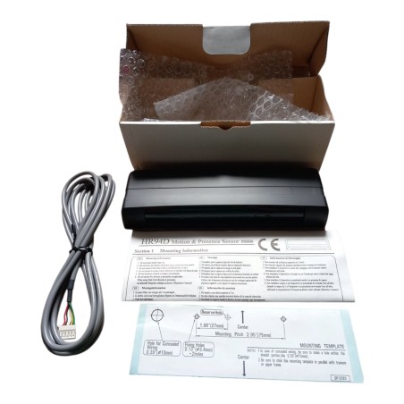 HOTRON HR94D/BL Capteur de mouvement et de présence pour porte