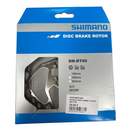 SHIMANO SM-RT66 160mm 6 TROUS SLX DEORE DISQUE