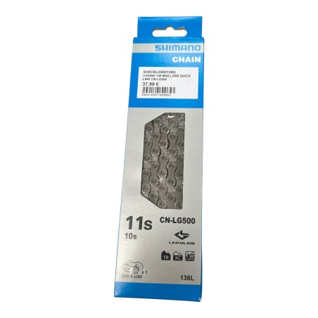 SHIMANO CN-LG500 11S 10S  QUICK LINK CHAINE 138 MAILLONS