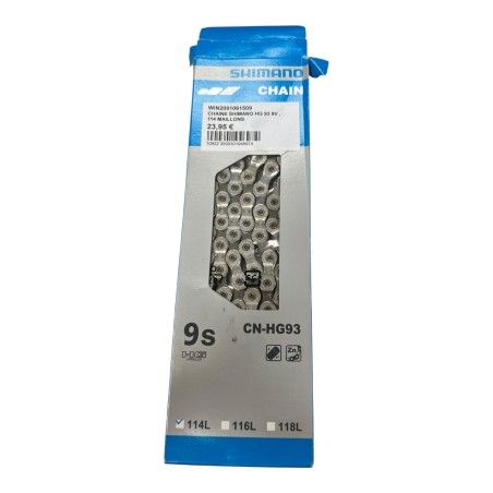SHIMANO CN-HG93 9S HG CHAINE 114 MAILLONS