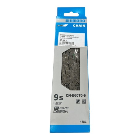 SHIMANO CN-E6070-9 9S HG CHAINE 138 MAILLONS
