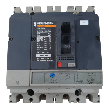 MERLIN GERIN NS100-160-250 N/H/NA Disjoncteur NS 160N 750V
