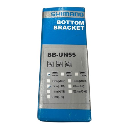 SHIMANO BB-UN55 68mm/ 113mm (LL113) JEU DE PEDALIER COMPACT