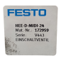 FESTO HEE-D-MIDI-24 Distributeur de mise en circuit 172959