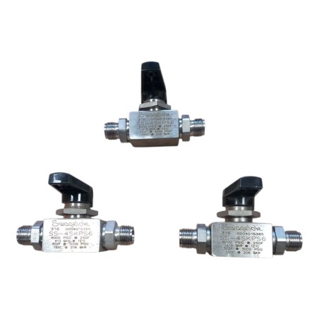 Lot de 3 x SWAGELOK SS-4SKPS6 Vannes
