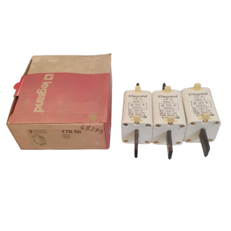 LEGRAND 178 50 3 Cartouches à couteaux type GL taille 2 125A