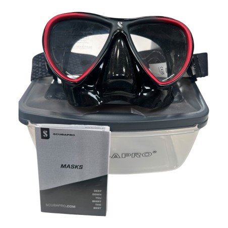 SCUBAPRO 24.813.310 SYNERGY  MASQUE DE PLONGEE NOIR/ROUGE