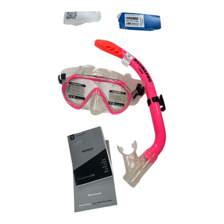 SCUBAPRO 24.301.700 SPIDER COMBO MASQUE + TUBA DE PLONGEE ROSE