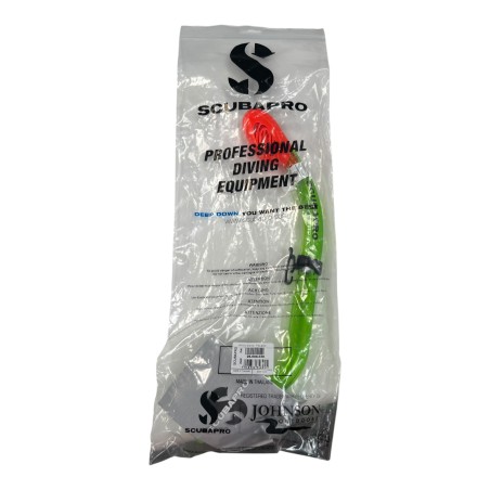 SCUBAPRO 26.004.030 MINI DRY SNORKEL TRANSPARENT/ VERT TUBA