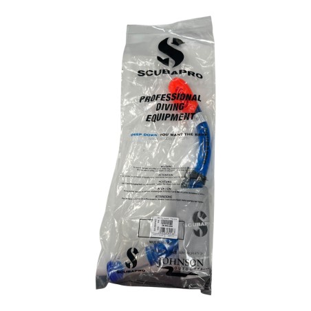 SCUBAPRO 26.004.200 MINI DRY SNORKEL TRANSPARENT/ BLEU TUBA