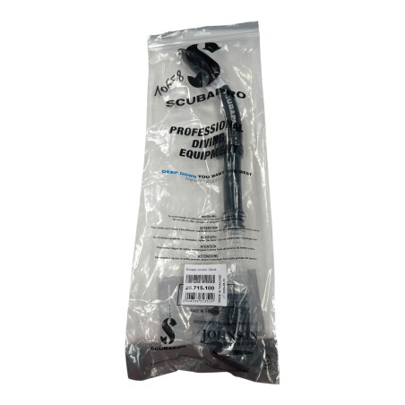 SCUBAPRO 26.715.100 ESCAPE SNORKEL NOIR TUBA