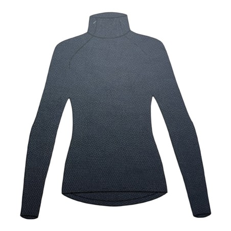 JOHAUG ELEVATE WOOL HALF ZIP TEE-SHIRT MANCHE LONGUE THERMIQUE INK TAILLE M