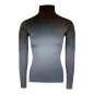 JOHAUG ELEVATE WOOL HALF ZIP TEE-SHIRT MANCHE LONGUE THERMIQUE INK TAILLE M