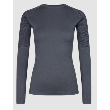 JOHAUG ELEVATE WOOL LONG SLEEVE TEE-SHIRT MANCHE LONGUE LAINE MERINO GRIS L
