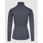 JOHAUG ELEVATE WOOL HALF ZIP TEE-SHIRT MANCHE LONGUE LAINE MERINO GRIS L