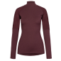 JOHAUG ELEVATE WOOL HALF ZIP TEE-SHIRT MANCHE LONGUE LAINE MERINO VIOLET L