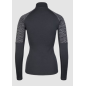 JOHAUG ELEVATE WOOL HALF ZIP TEE-SHIRT MANCHE LONGUE LAINE MERINO NOIR L
