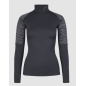 JOHAUG ELEVATE WOOL HALF ZIP TEE-SHIRT MANCHE LONGUE LAINE MERINO NOIR L