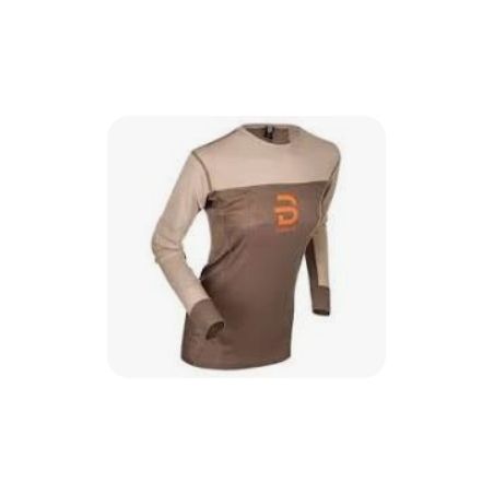 DAEHLIE PERFOMANCE TECH LS TEE SHIRT MANCHES LONGUES TAUPE TAILLE M