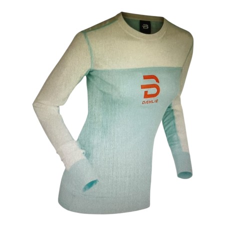 DAEHLIE PERFOMANCE TECH LS TEE SHIRT MANCHES LONGUES ICE AQUA TAILLE S