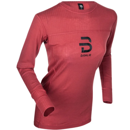 DAEHLIE PERFOMANCE TECH LS TEE SHIRT MANCHES LONGUES DUSTY RED TAILLE L