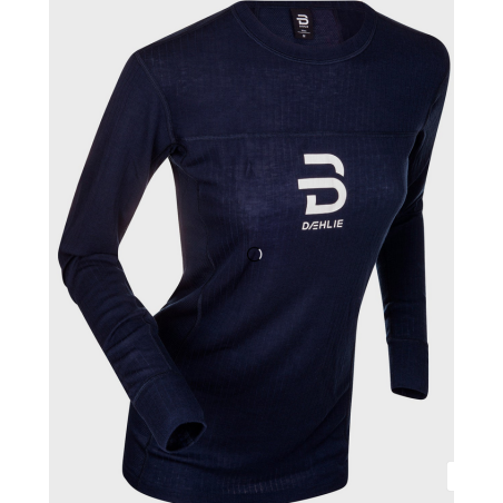 DAEHLIE PERFOMANCE TECH LS TEE SHIRT MANCHES LONGUES NAVY TAILLE XS